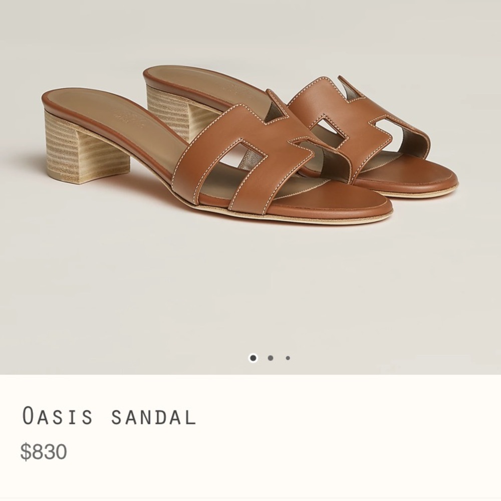 Hermes oasis sandals 38.5